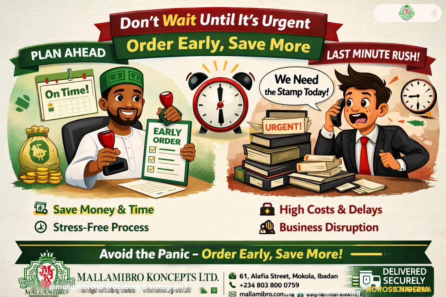 Don't Wait for the Last Minute