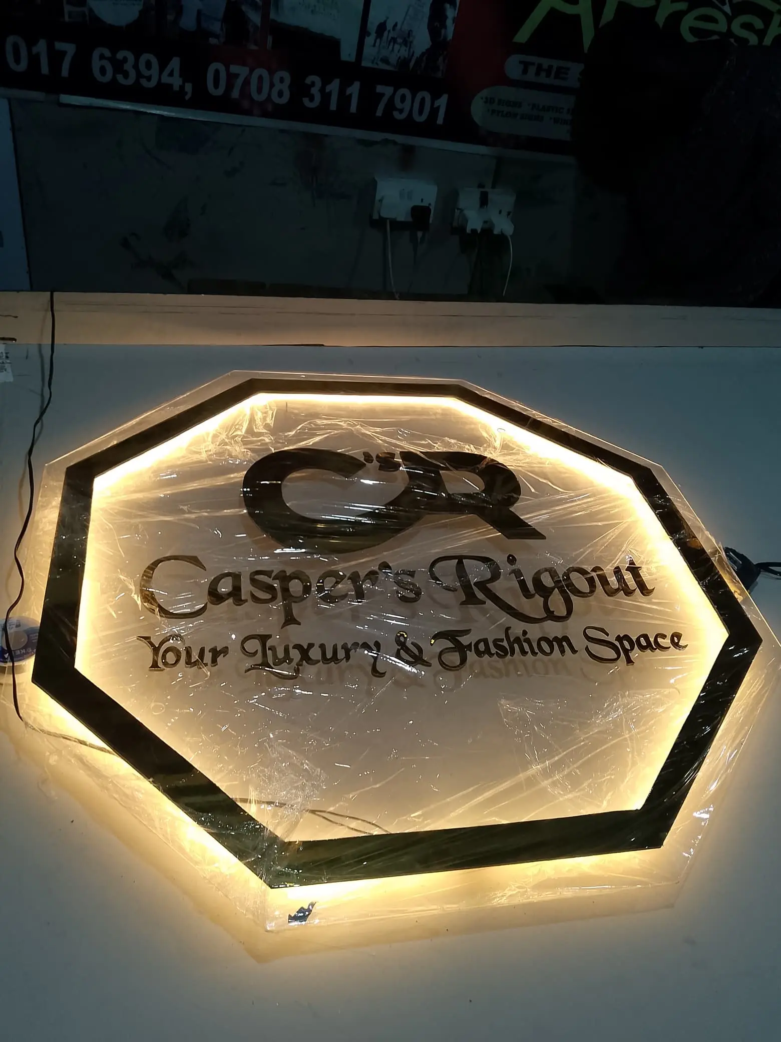 Illuminated Acrylic Signage