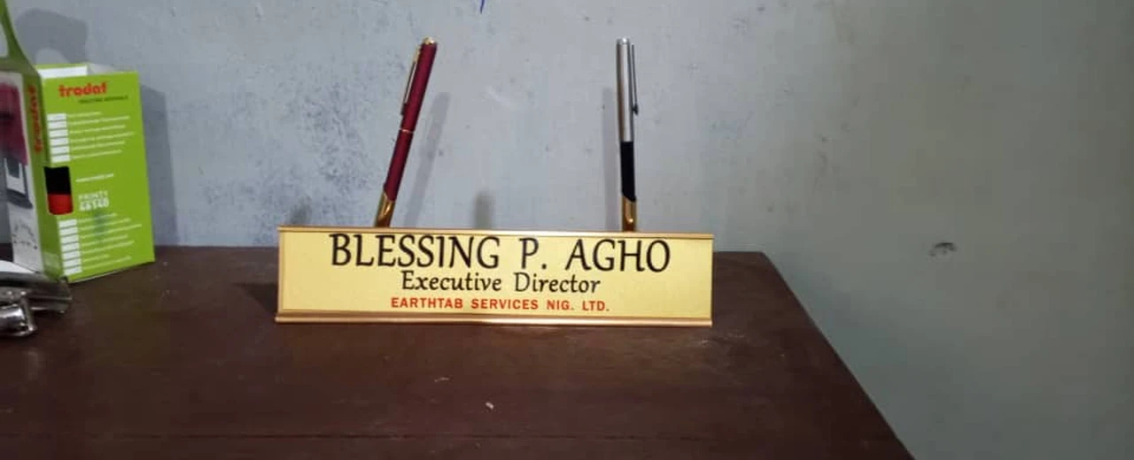 Desk Name Plates