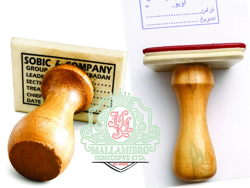 Wooden Rubber Stamps